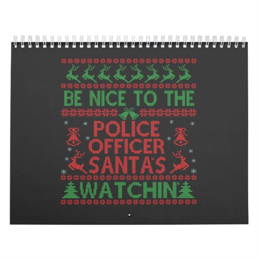 Wees aardig tegen de politieagent die de kerstman  kalender (Hoes)