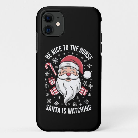 Wees aardig tegen de verpleegster die Kerstmis kij Case-Mate iPhone Case (Achterkant)