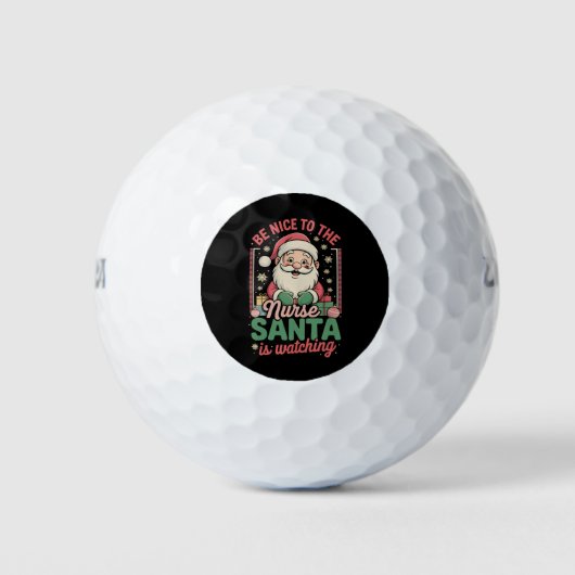 Wees aardig tegen de verpleegster die Kerstmis kij Golfballen (Voorkant)