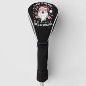 Wees aardig tegen de verpleegster die Kerstmis kij Golfheadcover (Voorkant)