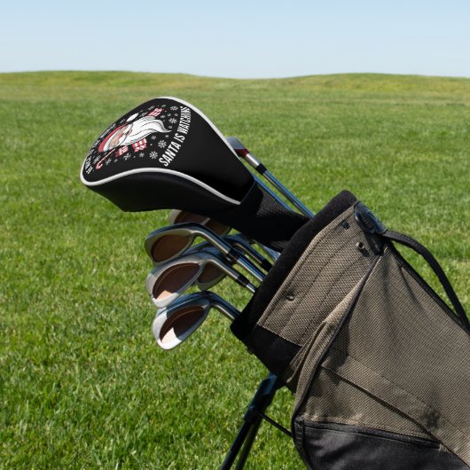 Wees aardig tegen de verpleegster die Kerstmis kij Golfheadcover (Insitu)