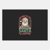 Wees aardig tegen de verpleegster die Kerstmis kij Inpakpapier Vel (Voorkant)