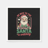 Wees aardig tegen de verpleegster die Kerstmis kij Servet (Voorkant)