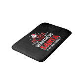 Wees aardig tegen de Waitress Santa die kijkt Badmat (Gekanteld)