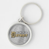 Wees aardig tegen Detroit sleutelhanger (Voorkant)