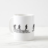 Wees aardig tegen dikke mensen. Ze kunnen je leven Koffiemok (Voorkant links)