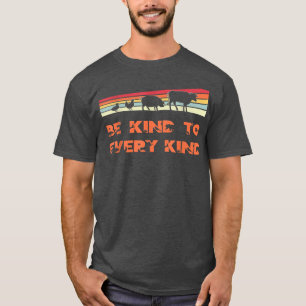 Wees aardig tegen elk soort boegrendierdieren t-shirt