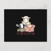 Wees aardig tegen elk soort Vegan Veganisme Briefkaart (Voorkant)