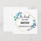 Wees aardig tegen elkaar bedankkaart (Voorkant / Achterkant)