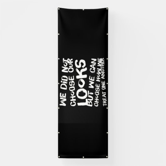 Wees aardig tegen elkaar in de banner (Verticaal)