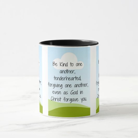 Wees aardig tegen elkaar mok (Midden)