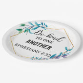 Wees aardig tegen elkaar papieren bordje (Gekanteld)