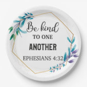 Wees aardig tegen elkaar papieren bordje (Voorkant)