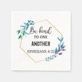 Wees aardig tegen elkaar servet (Voorkant)