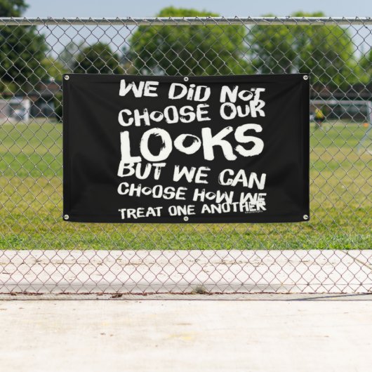 Wees aardig tegen elkaar spandoek (Insitu)