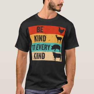 Wees aardig tegen elke soort grappige vegetans Veg T-shirt