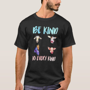 Wees aardig tegen elke soort vegetarische vegetari t-shirt