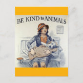 Wees aardig tegen het briefkaart dieren (Voorkant)