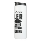 Wees aardig tegen het peuter leraar shirt thermosbeker (Geroteerd rechts)