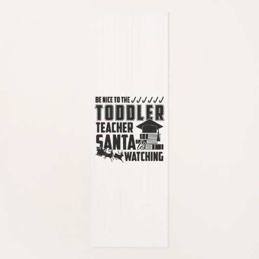 Wees aardig tegen het peuter leraar shirt yogamat (Voorkant)