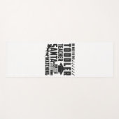 Wees aardig tegen het peuter leraar shirt yogamat (Voorkant (horizontaal))