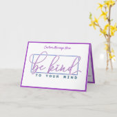 Wees aardig tegen je als je op je eigen lichaam de kaart (Gele Bloem)