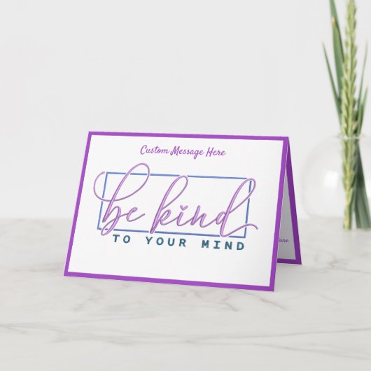 Wees aardig tegen je als je op je eigen lichaam de kaart (Voorkant)