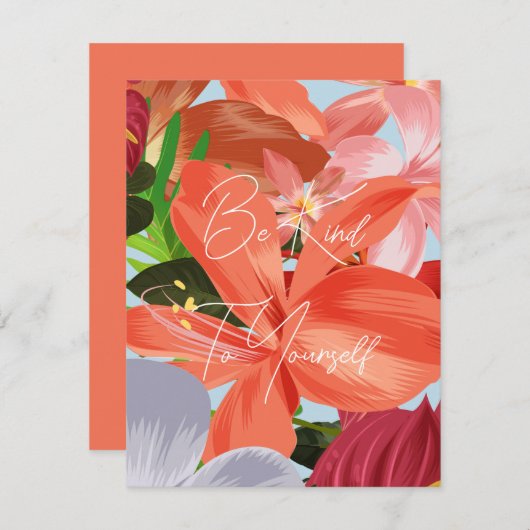 Wees aardig tegen je eigen platte kaart (Voorkant / Achterkant)