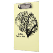 Wees aardig tegen je geel klembord van de hersenen (Links)