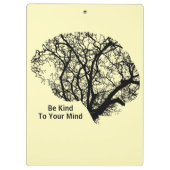 Wees aardig tegen je geel klembord van de hersenen (Achterkant)