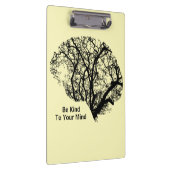 Wees aardig tegen je geel klembord van de hersenen (Rechts)