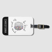 Wees aardig tegen je geest, hersenhersenhersengezo bagagelabel (Voorkant (horizontaal))