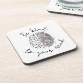 Wees aardig tegen je geest, hersenhersenhersengezo bier onderzetter (Linkerzijde)