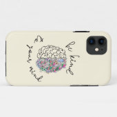 Wees aardig tegen je geest, hersenhersenhersengezo Case-Mate iPhone case (Achterkant (horizontaal))