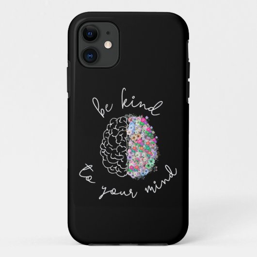Wees aardig tegen je geest, hersenhersenhersengezo Case-Mate iPhone case (Achterkant)