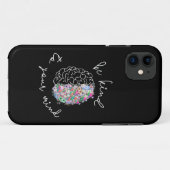 Wees aardig tegen je geest, hersenhersenhersengezo Case-Mate iPhone case (Achterkant (horizontaal))