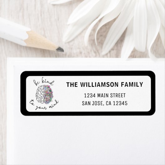 Wees aardig tegen je geest, hersenhersenhersengezo etiket (Insitu)