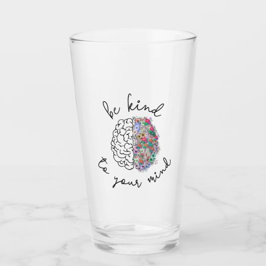 Wees aardig tegen je geest, hersenhersenhersengezo glas (Voorkant)