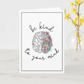 Wees aardig tegen je geest, hersenhersenhersengezo kaart (Gele Bloem)