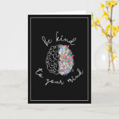 Wees aardig tegen je geest, hersenhersenhersengezo kaart (Gele Bloem)