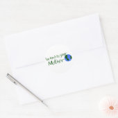 Wees aardig tegen je moeder ronde sticker (Envelop)