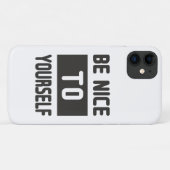 Wees aardig tegen jezelf Case-Mate iPhone case (Achterkant (horizontaal))