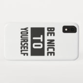 Wees aardig tegen jezelf Case-Mate iPhone case (Achterkant (horizontaal))