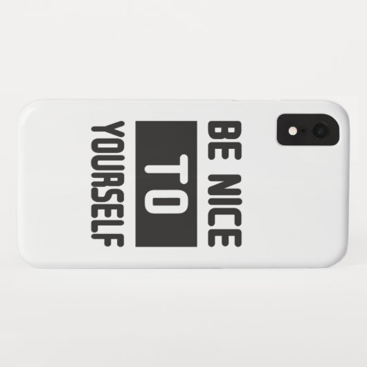 Wees aardig tegen jezelf Case-Mate iPhone case (Achterkant (horizontaal))