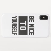 Wees aardig tegen jezelf Case-Mate iPhone case (Achterkant (horizontaal))