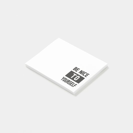 Wees aardig tegen jezelf post-it® notes (Schuin)