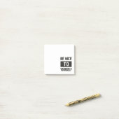 Wees aardig tegen jezelf post-it® notes (Op bureau)