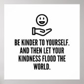 Wees aardig tegen jezelf poster (Voorkant)