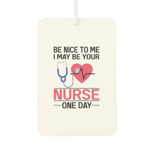 Wees aardig tegen me, ik ben misschien op een dag  luchtverfrisser (Voorkant)