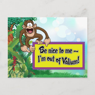 Wees aardig tegen me... ik ben uit het alium! briefkaart